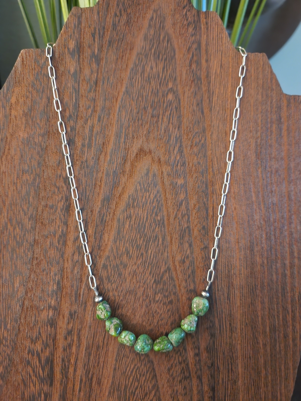 Sonoran Mountain Turquouse Sterling Silver 16 Inch Necklace